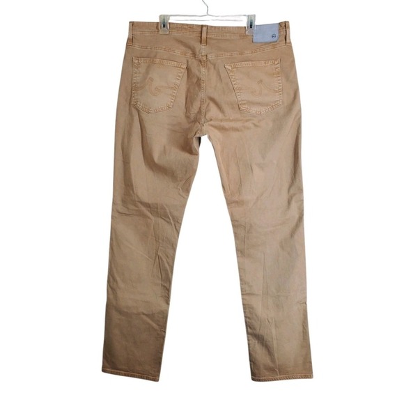 AG Adriano Goldschmied Everett Chino Pants Mens 38 Beige Slim Straight (39x34) - Picture 5 of 13